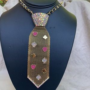Betsey Johnson casino inspired tie necklace